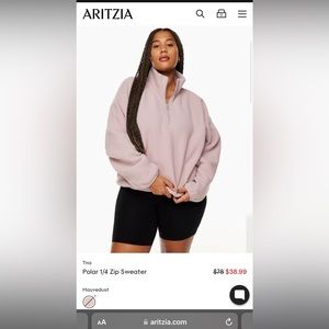 Aritzia Polar 1/4 Zip sweater